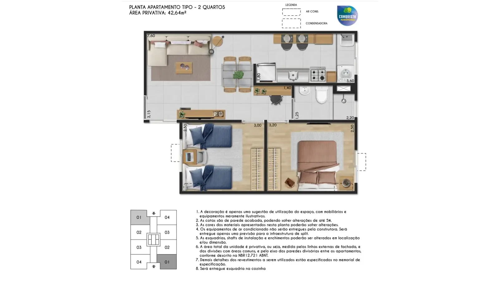 Conquista Maraponga: apartamentos de 2 quartos no Maraponga – foto 5