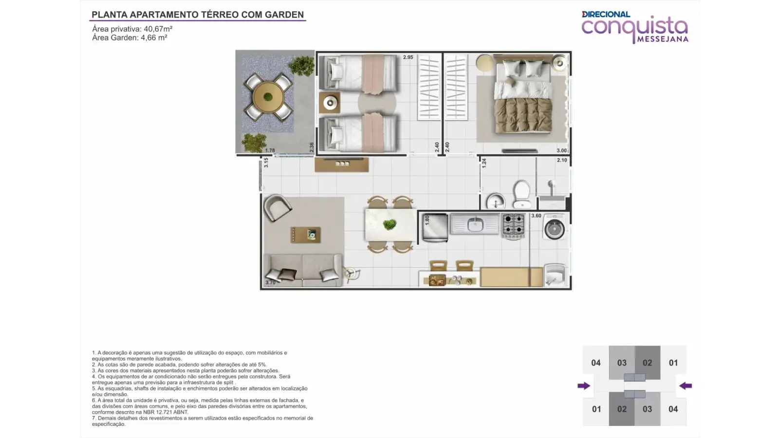 Conquista Messejana: apartamentos de 2 quartos no Messejana – foto 5