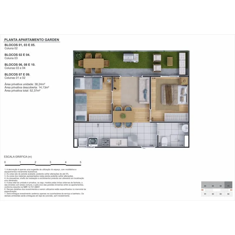 Viva Vida Jandaia: apartamentos de 2 quartos no Siqueira – foto 6