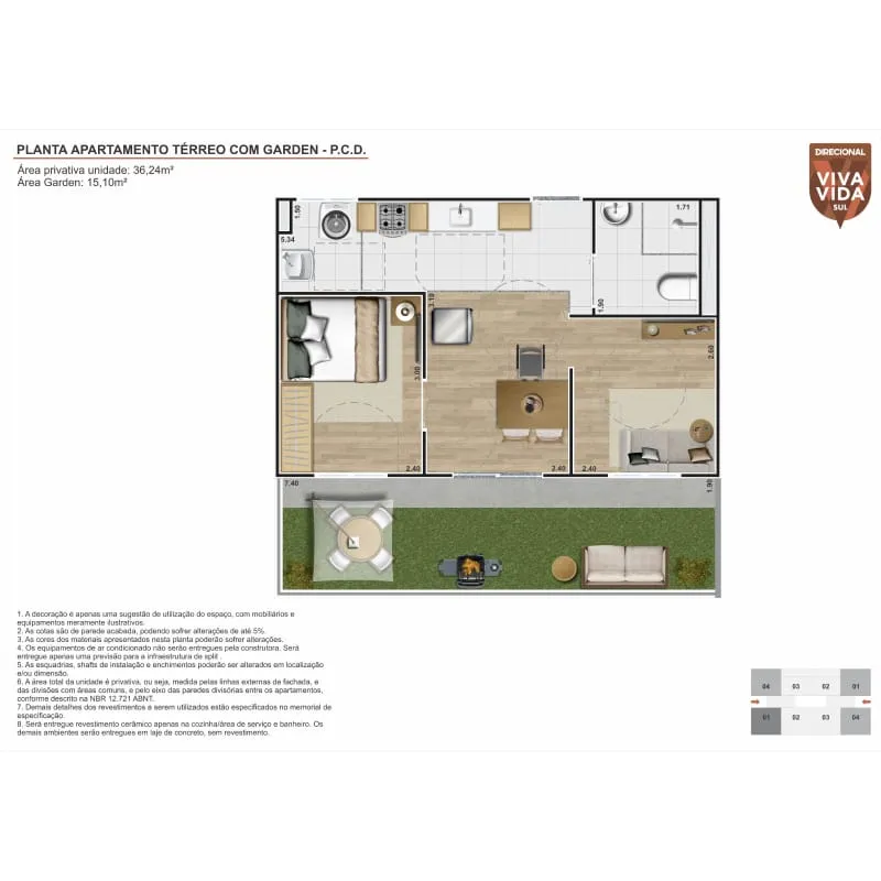 Viva Vida Sul: apartamentos de 2 quartos no Sapiranga – foto 6