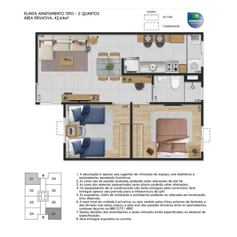 Conquista Maraponga: apartamentos de 2 quartos no Maraponga – foto 6
