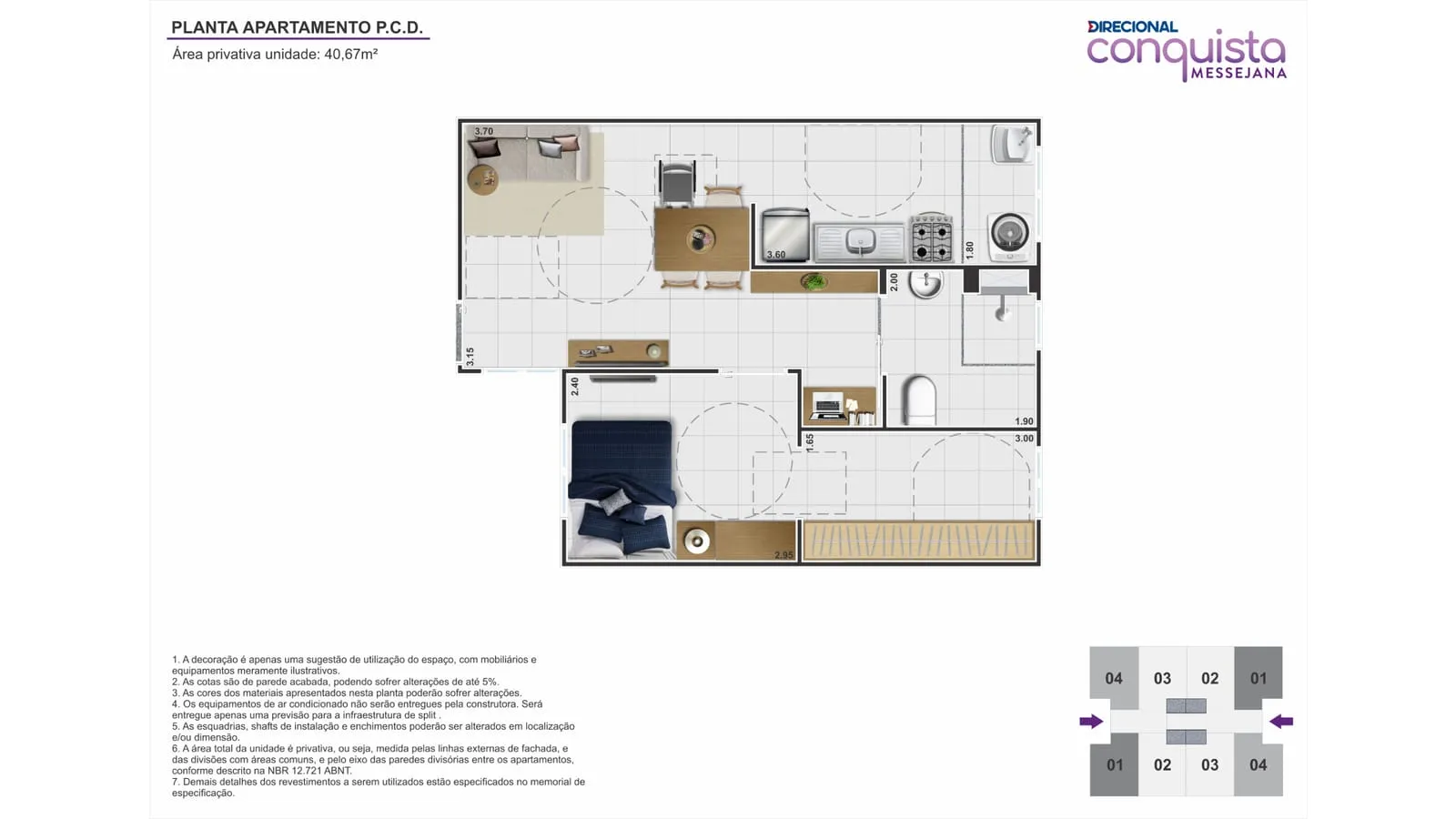 Conquista Messejana: apartamentos de 2 quartos no Messejana – foto 7