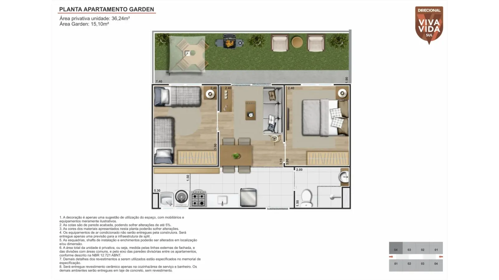Viva Vida Sul: apartamentos de 2 quartos no Sapiranga – foto 7