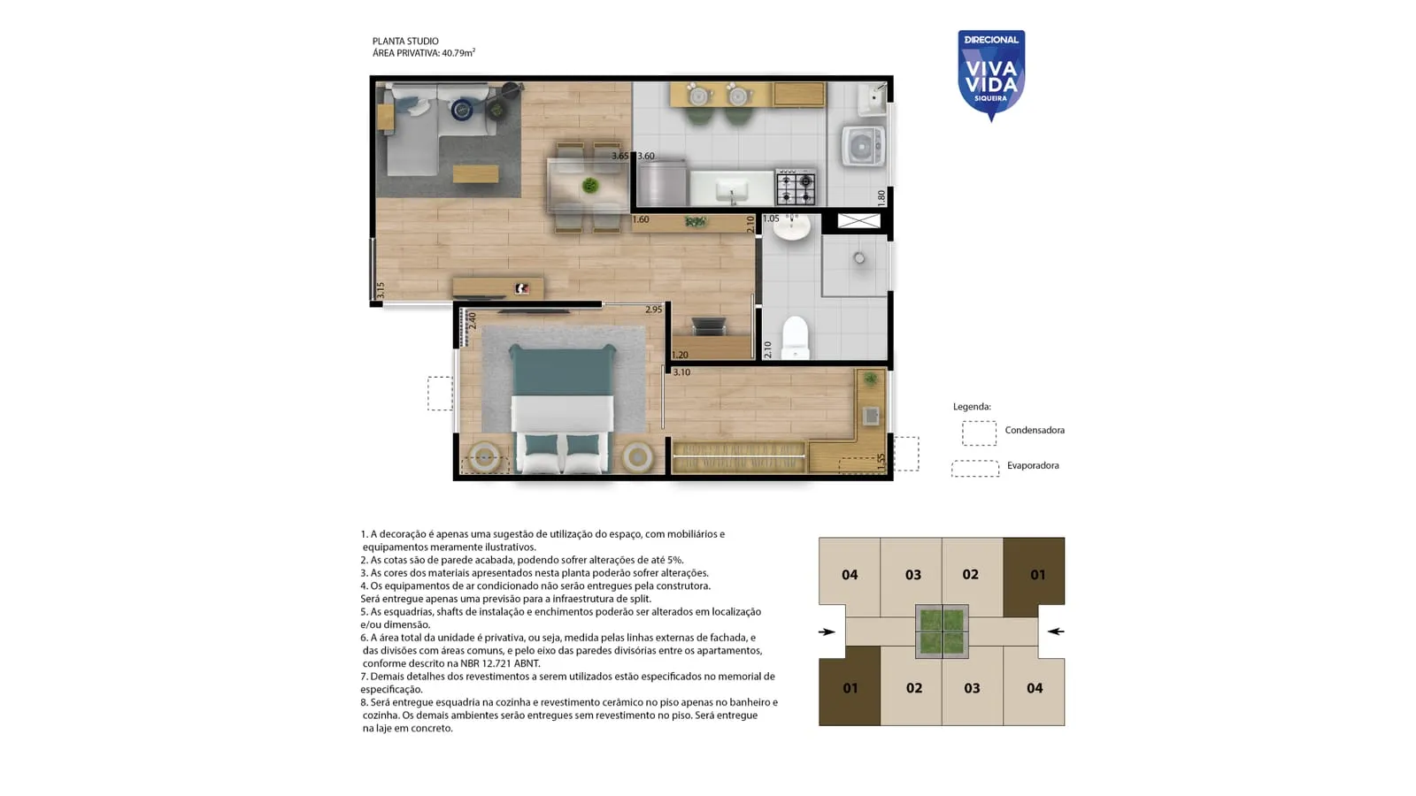Viva Vida Siqueira: apartamentos de 2 quartos no Siqueira – foto 7