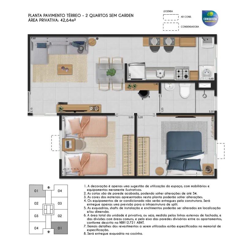 Conquista Maraponga: apartamentos de 2 quartos no Maraponga – foto 8
