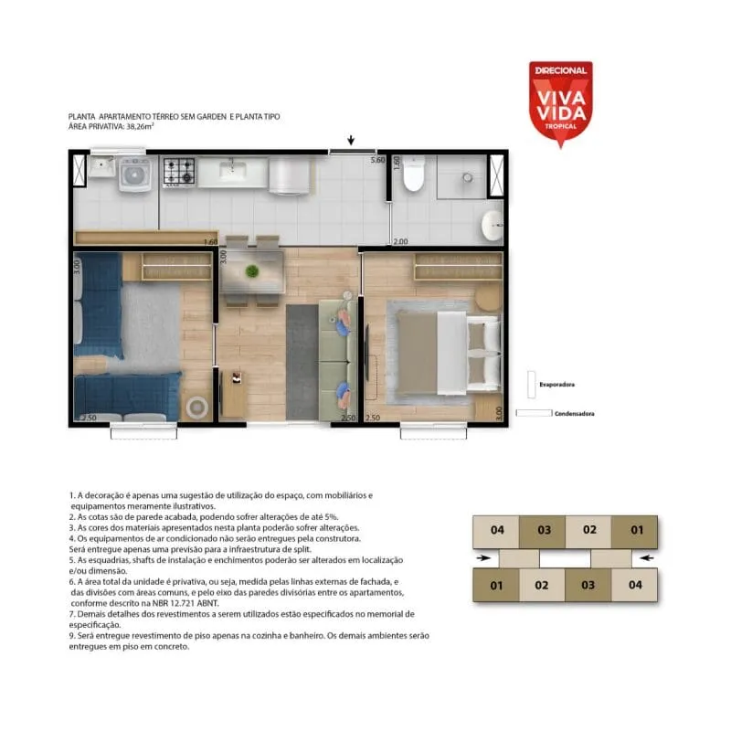 Viva Vida Tropical: apartamentos de 2 quartos no Araturi, Caucaia – foto 8