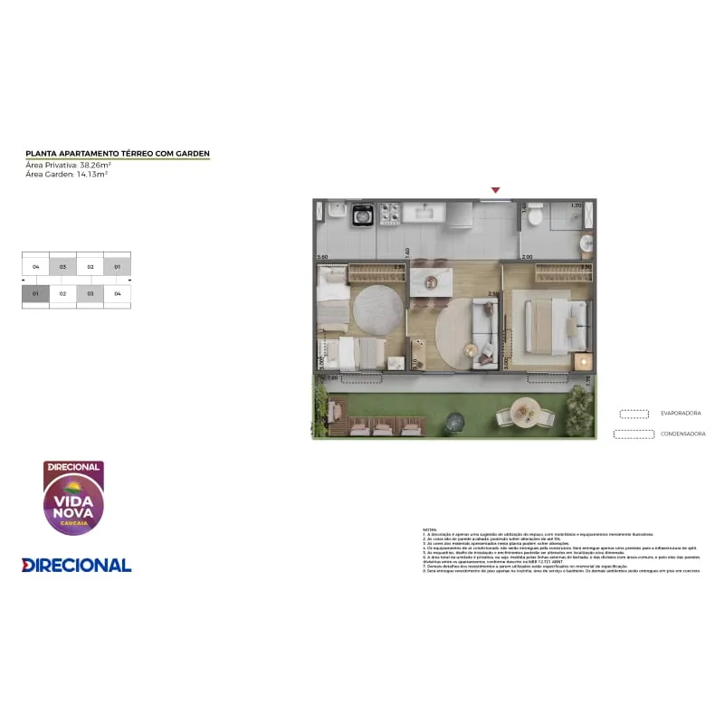 Vida Nova Caucaia: apartamentos de 1 e 2 quartos no Capuan – foto 8